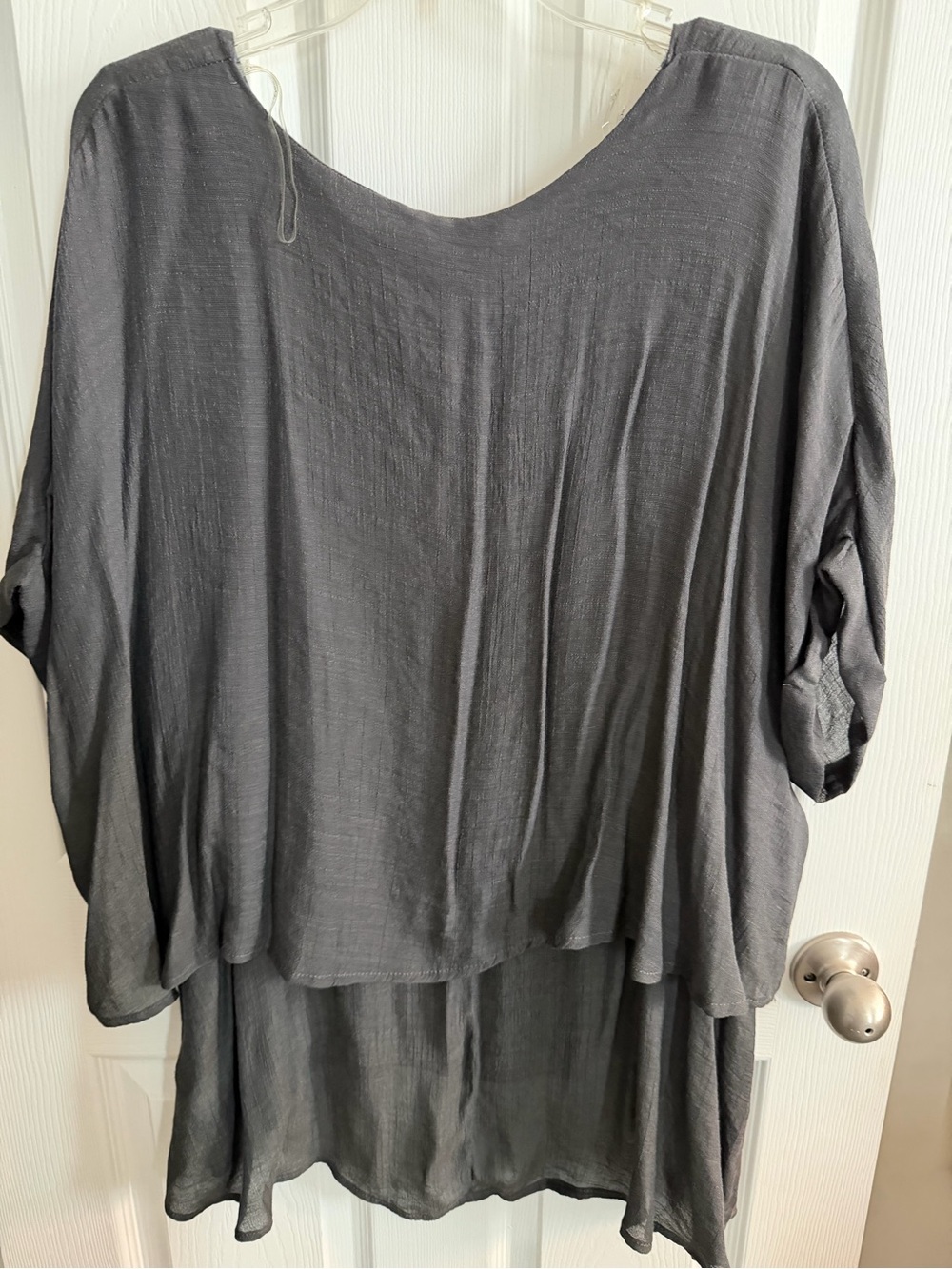 Umgee Charcoal Layered Gauze Tunic - Picture 2 of 3
